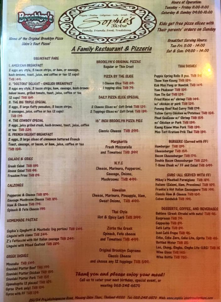 Quelle: FB Sophie's Bistro